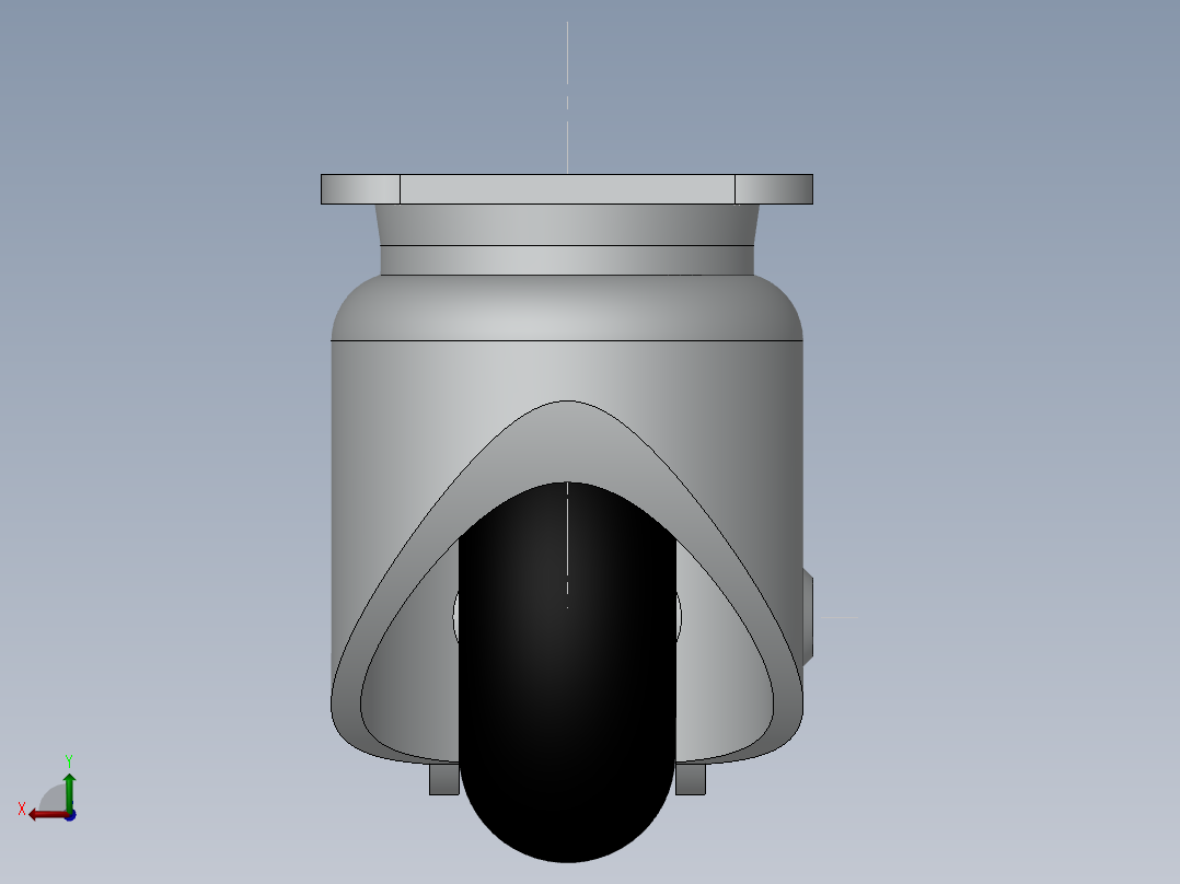 50万向脚轮后视图