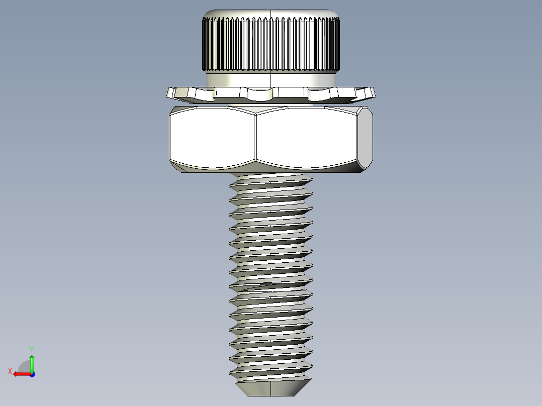 乐高Tetrix CM6螺丝和螺栓后视图