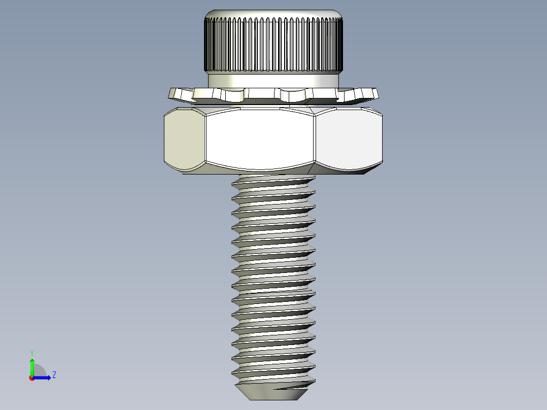 乐高Tetrix CM6螺丝和螺栓左视图