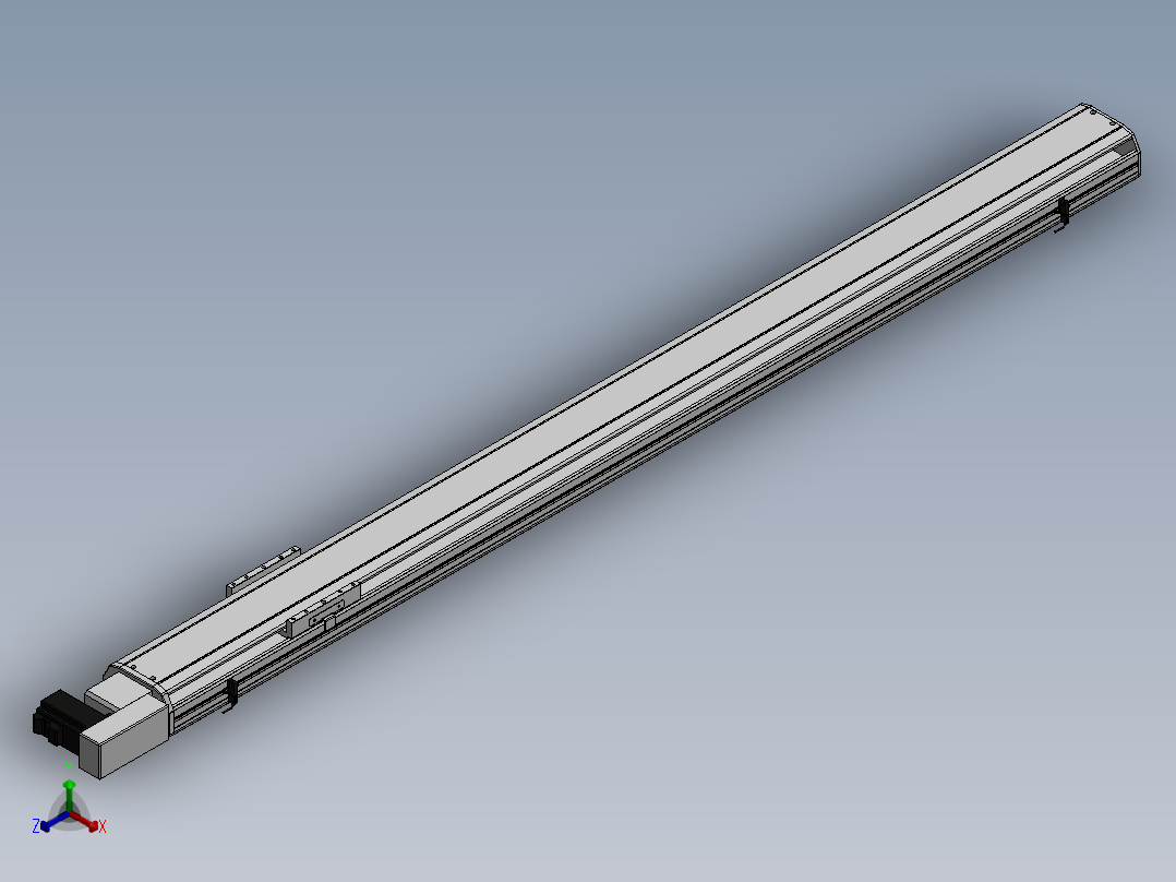 精密模组MT140-L110-1700-R-M40-C4正等轴测图