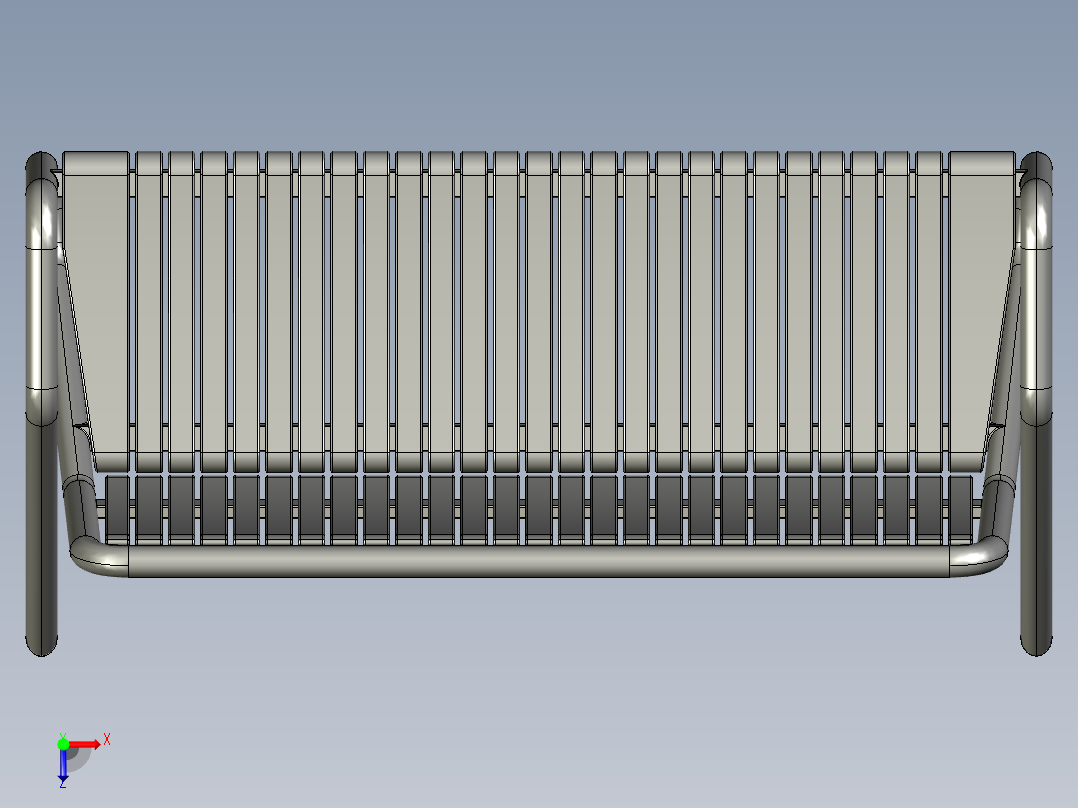 长凳，长椅(1)俯视图