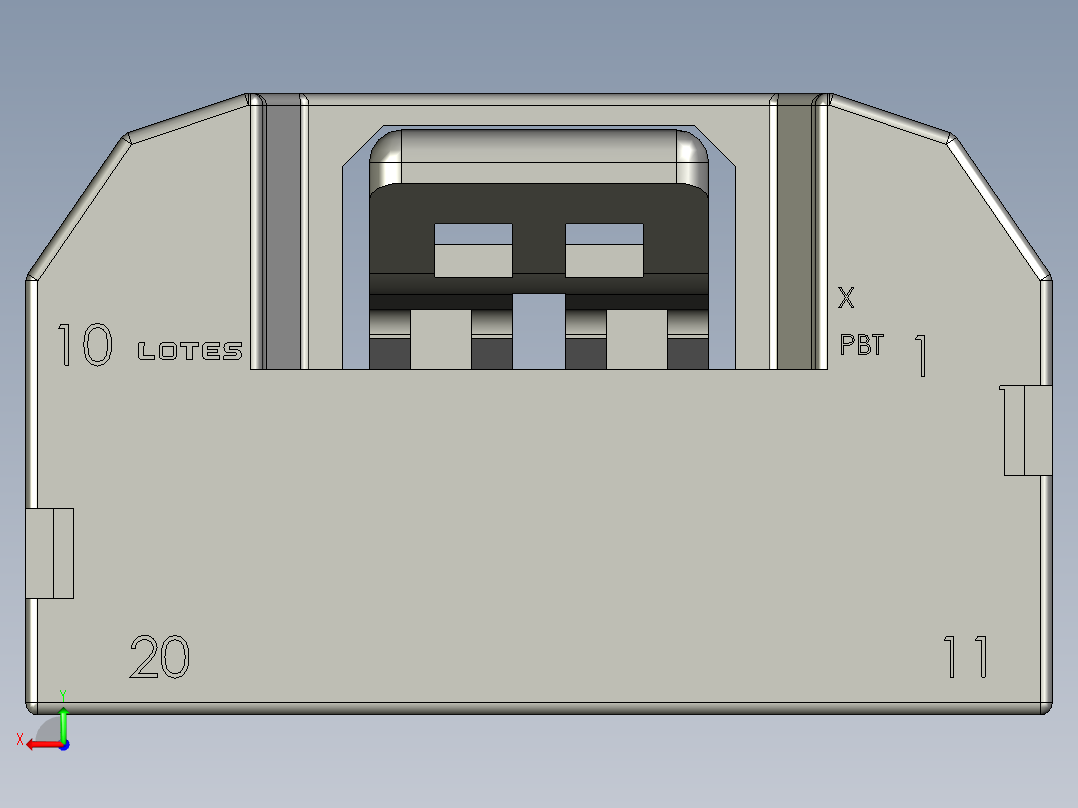 连接器AAUS01AS0-020K0113后视图