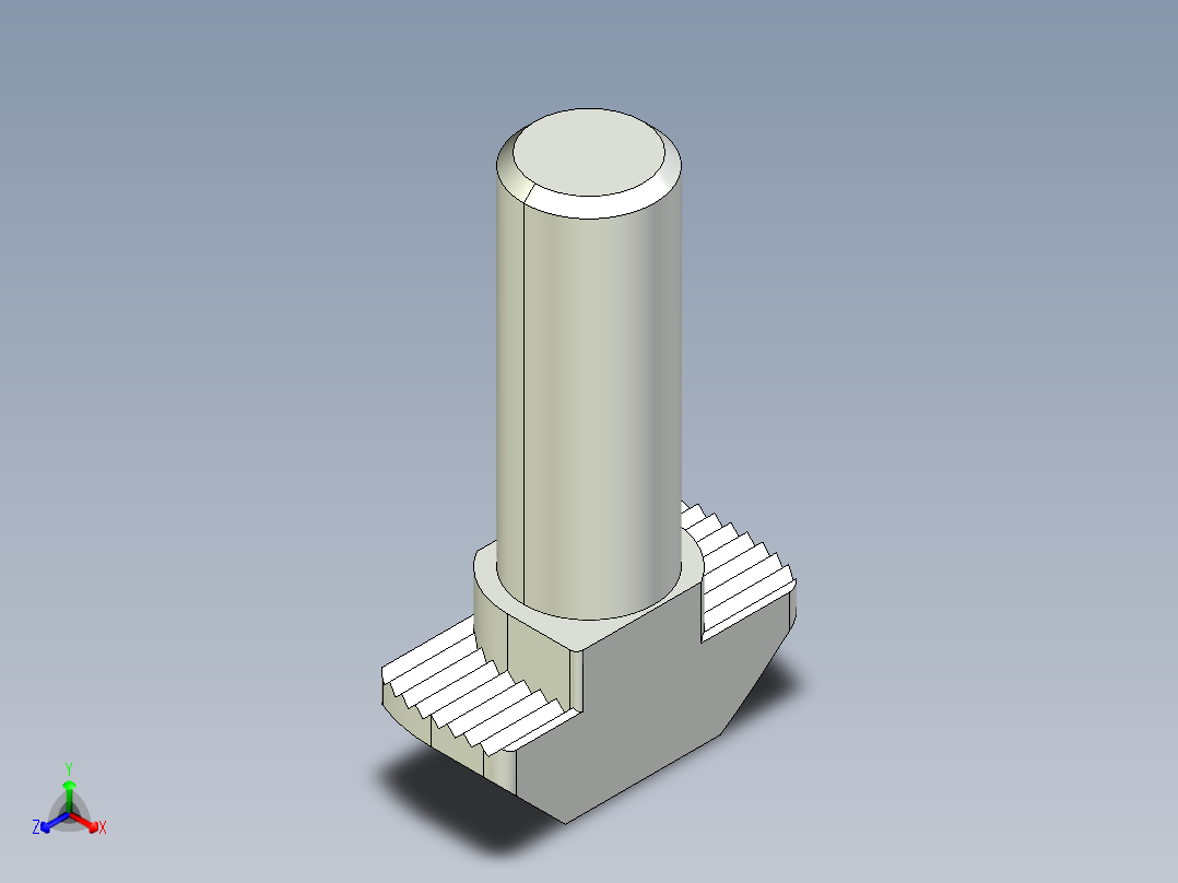 型材-BR M8X25 TBOLT KJN528718正等轴测图
