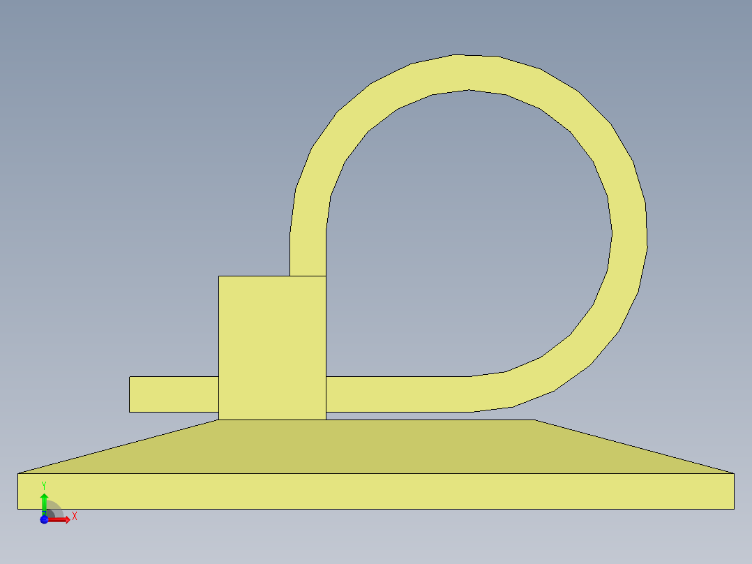 wire tie clip前视图