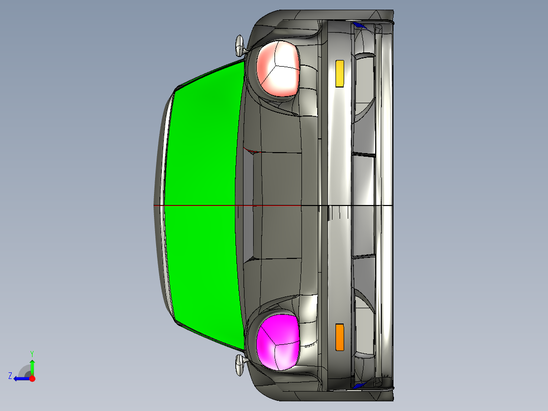 汽车车身 (21)右视图