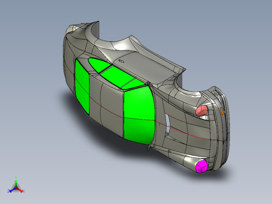 汽车车身 (21)正等轴测图