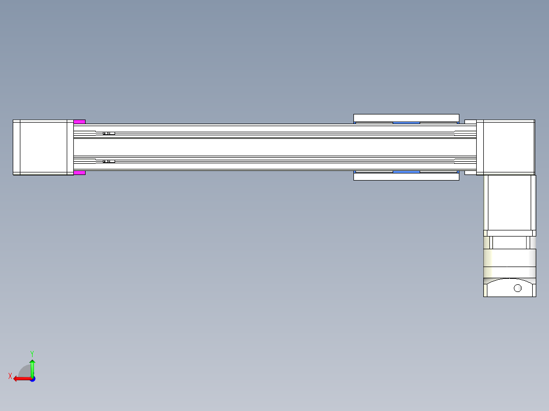 威洛博LB.GB同步带传动--欧规系列GB8-L192-S450-BL-P75-K后视图