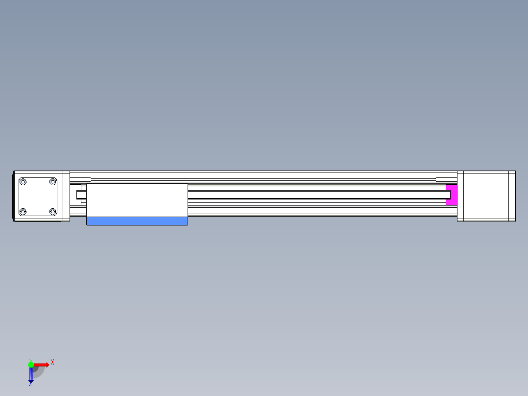 威洛博LB.GB同步带传动--欧规系列GB8-L192-S450-BL-P75-K俯视图