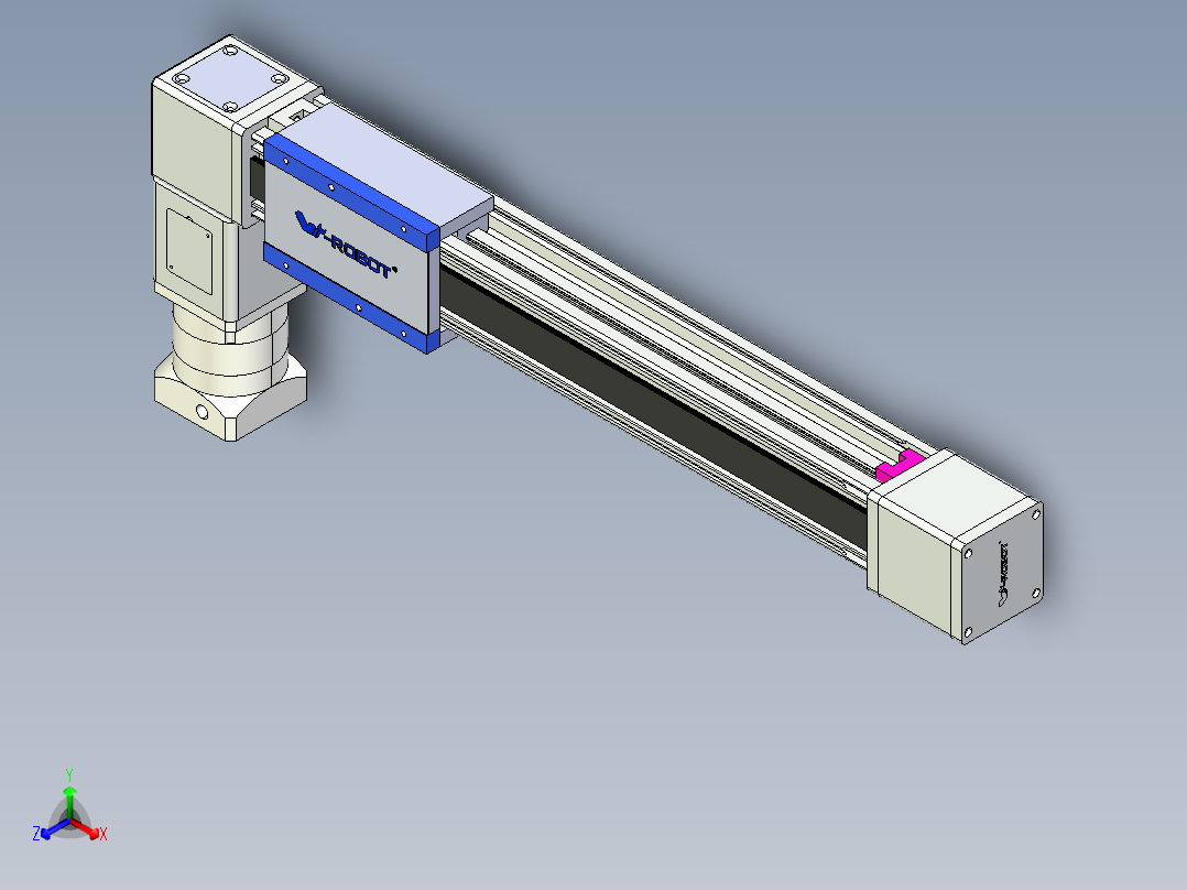 威洛博LB.GB同步带传动--欧规系列GB8-L192-S450-BL-P75-K正等轴测图
