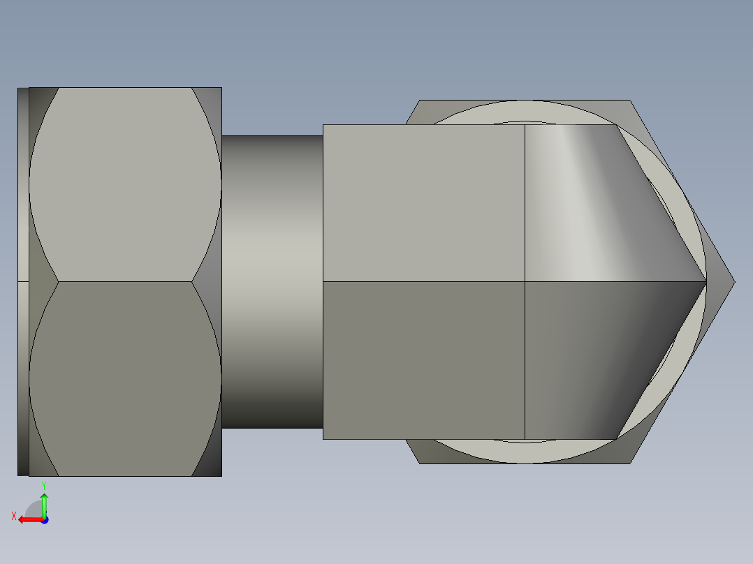 卡套式工业通用硬管接头20_c5bu-s后视图