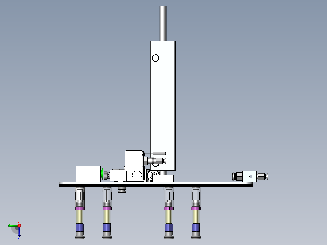 磁性真空吸盘机构右视图