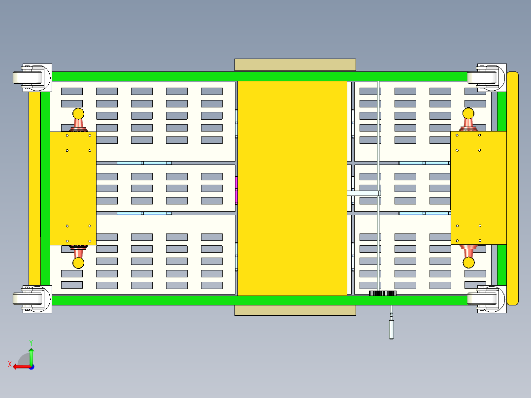 多功能辅助护理床带CAD后视图