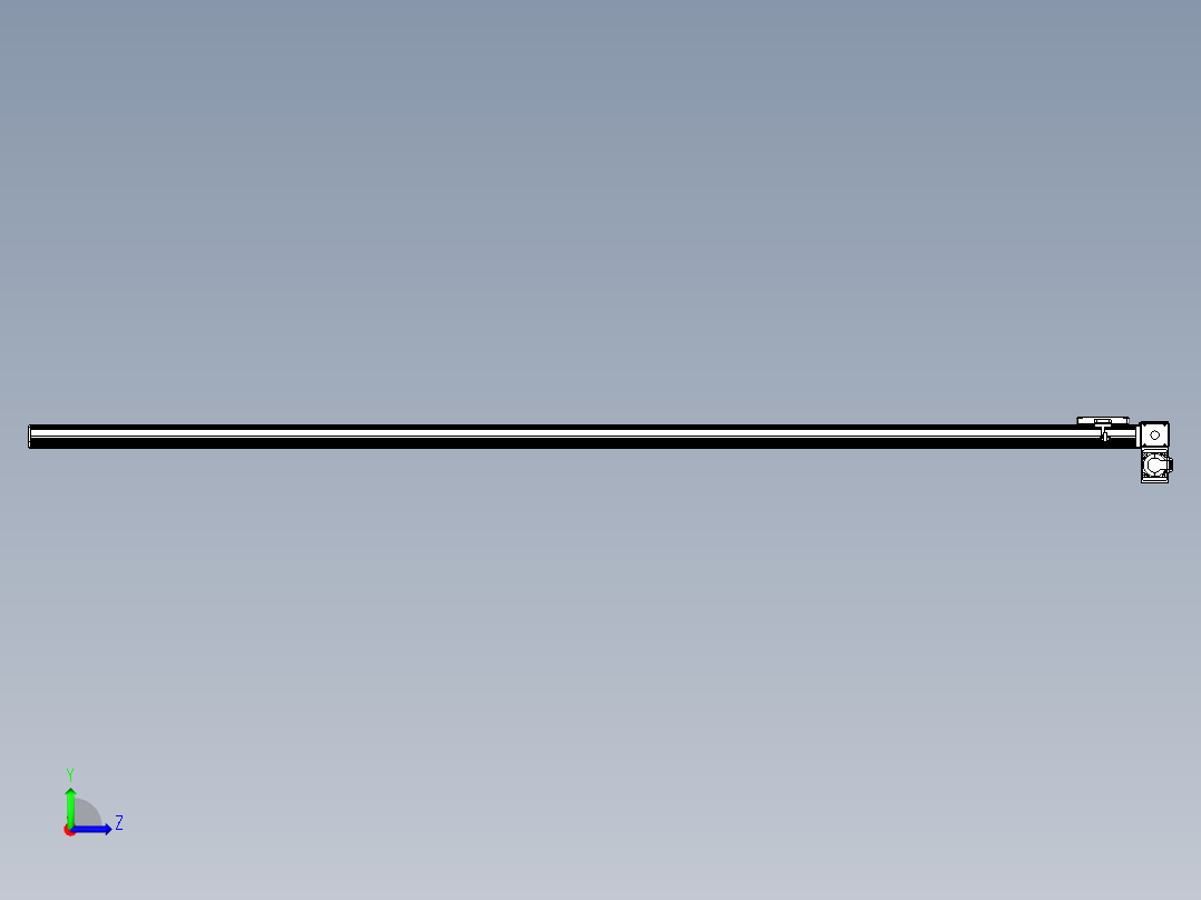 同步带全封闭直线模组TPA-HCB-105D-90-L2500-RP-Y-P20-N3左视图