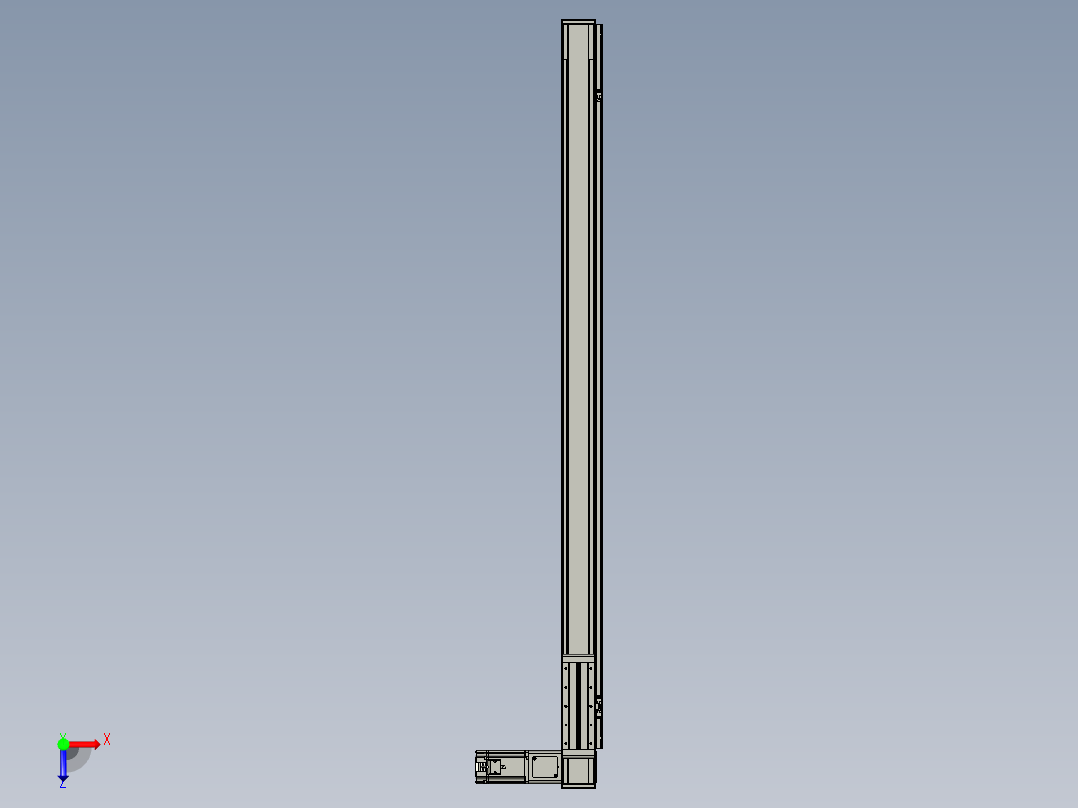欧规系列-LB8-L150-S1450-BR-ZP75-C3俯视图