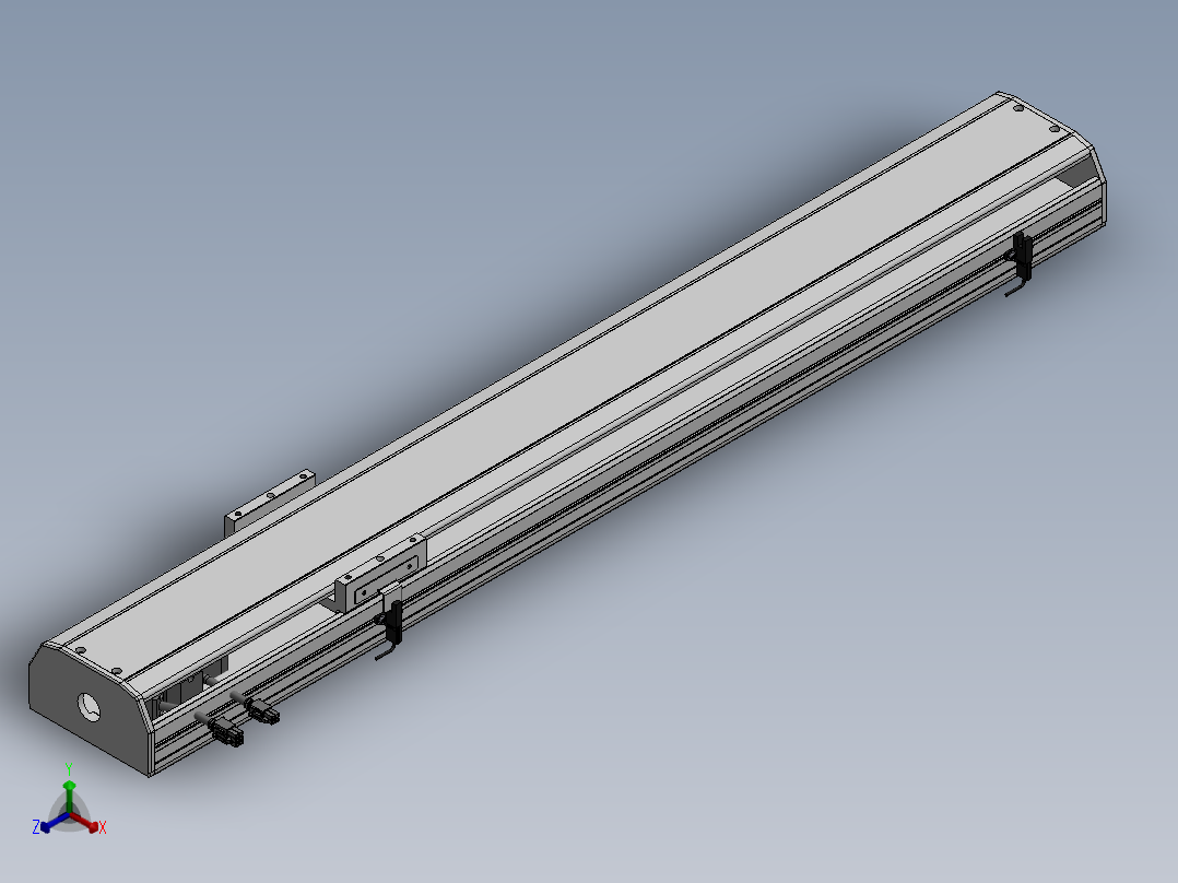 精密模组MY130-T10-700L-M-P20B-C4-C正等轴测图