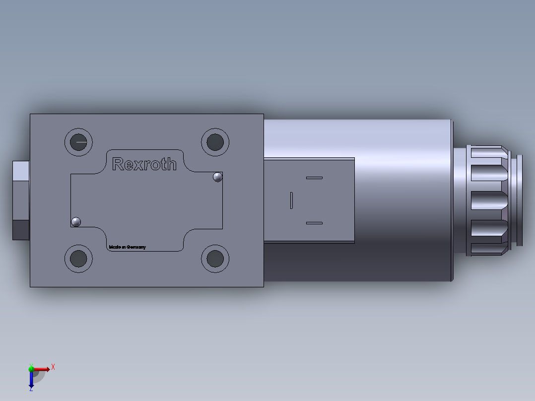 力士乐液压阀-4WE10Y3X俯视图