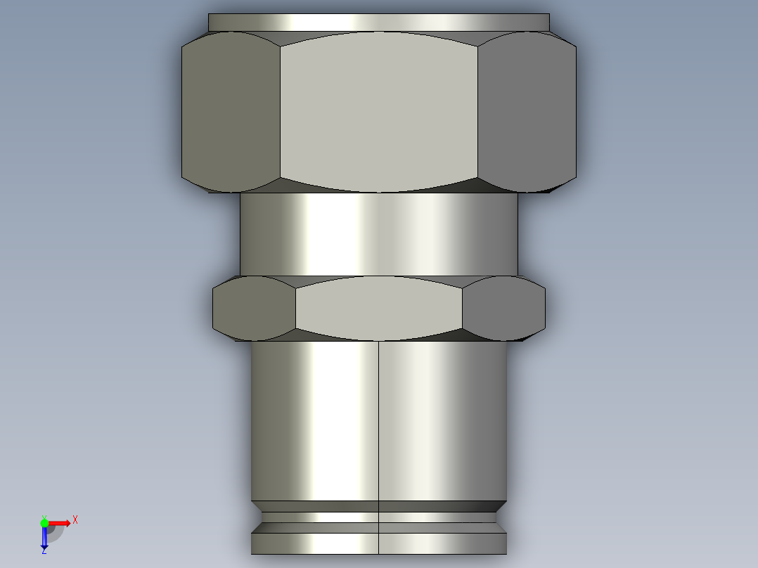 卡套式工业通用硬管接头24-20_trbu-s俯视图