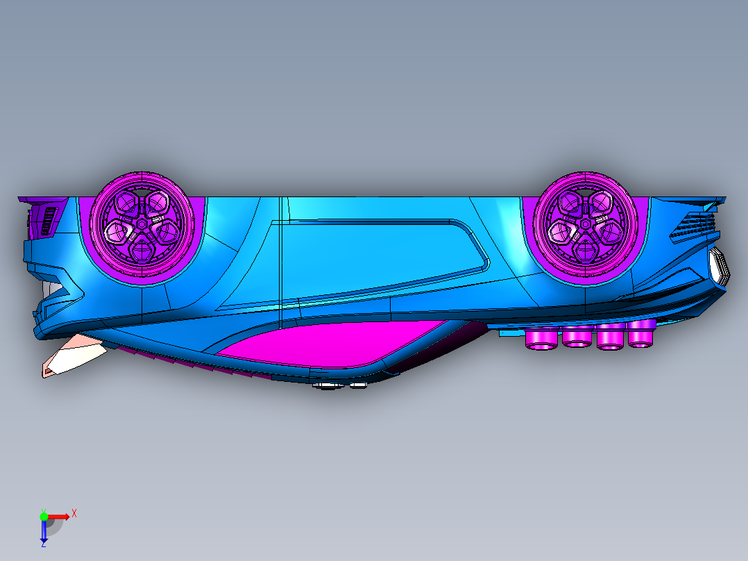 赛车-7 STP俯视图