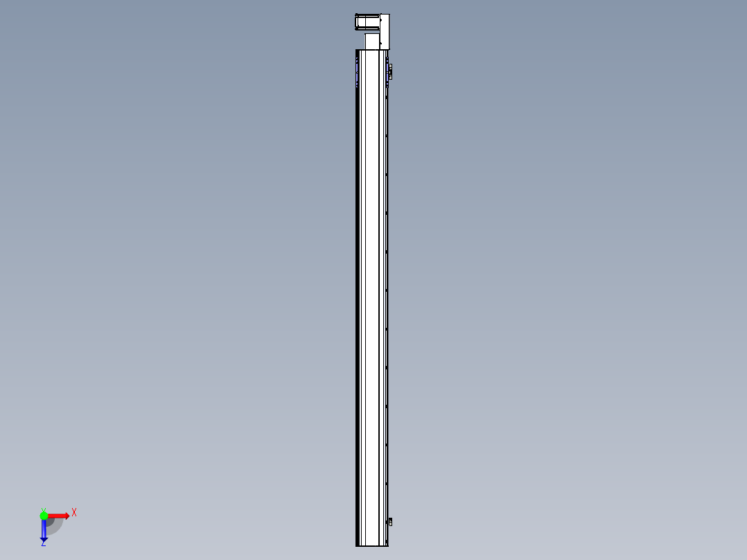 同步带滑台-半封闭B17H-L50-S2300-R-P75-D3俯视图