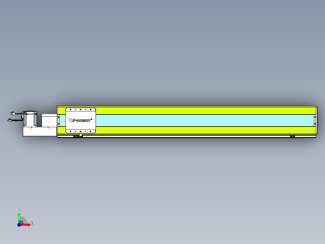威洛博VBC同步带传动一无尘环境VBC17-L45-S1250-BL-ZP75-C3前视图
