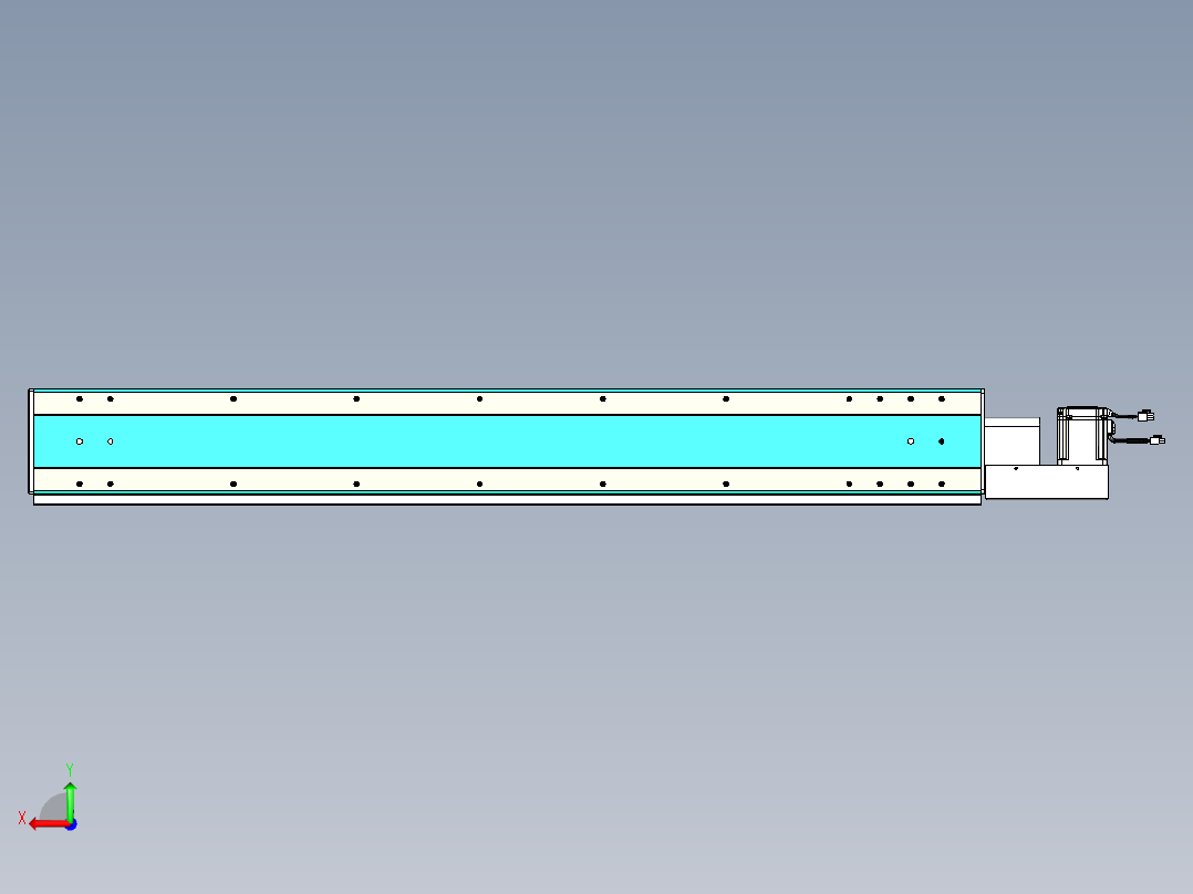 威洛博VBC同步带传动一无尘环境VBC17-L45-S1250-BL-ZP75-C3后视图