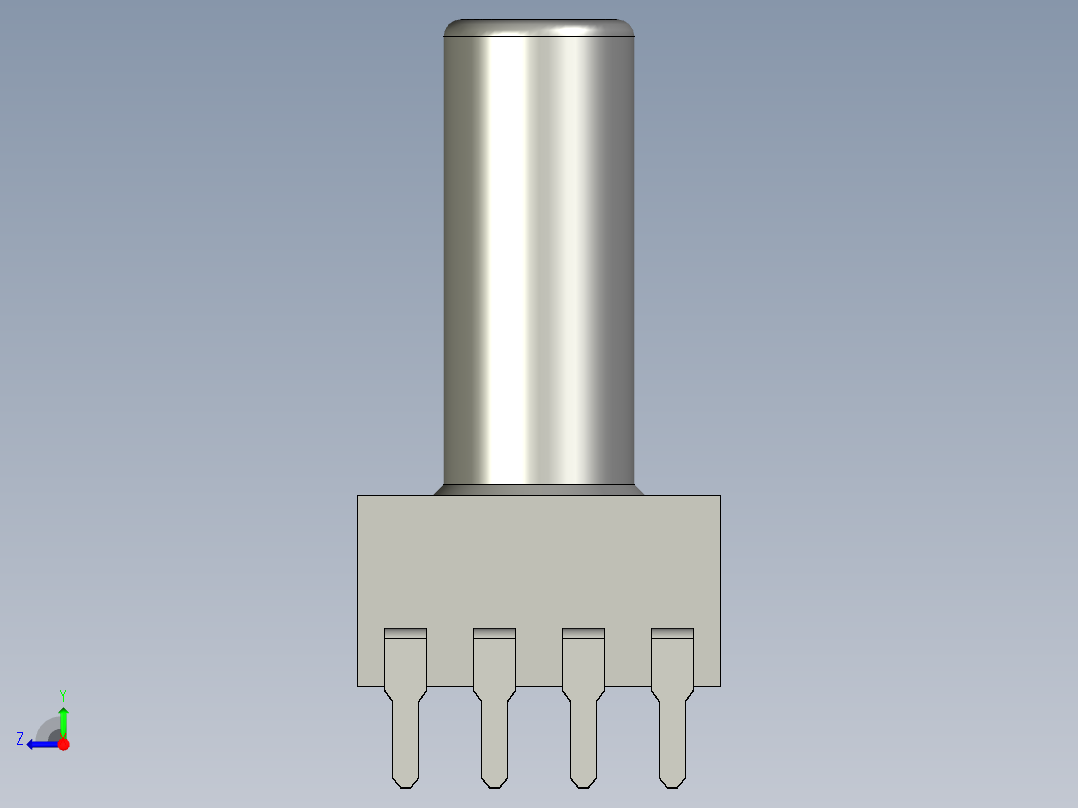 1微压型压力传感器 压力导入口长度13.5mm右视图