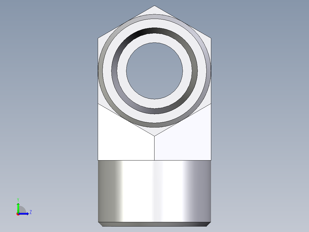 卡套式工业通用硬管接头EO_Union_tee_T16S71X左视图