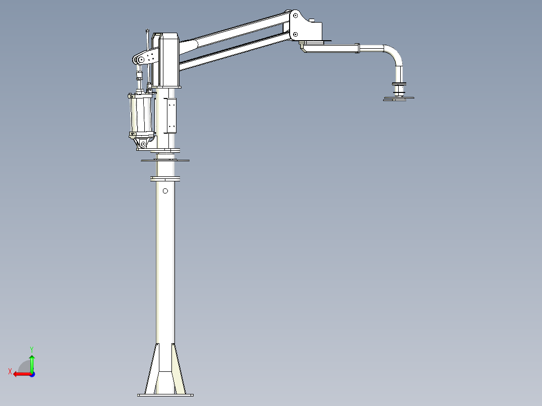 助力机械手后视图
