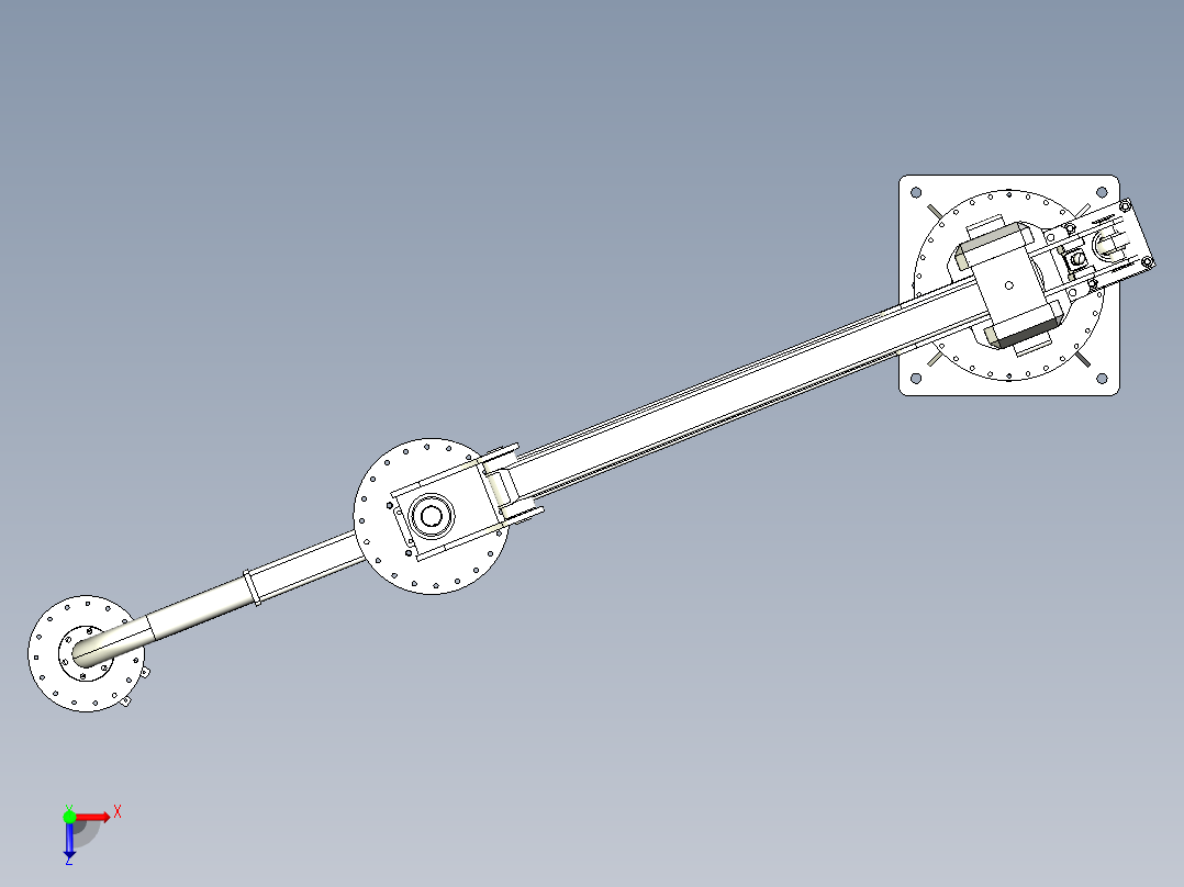 助力机械手俯视图