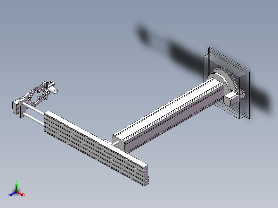 简易机械手正等轴测图