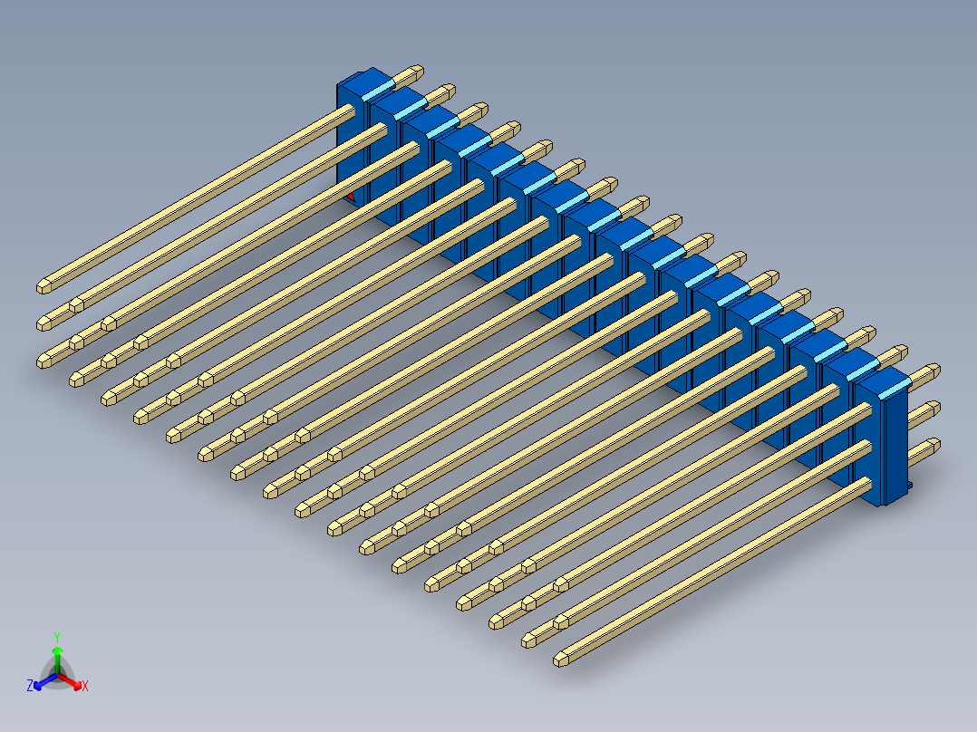 彩色公头100mil（2.54mm）系列-DS1021_blue_3x17p_100mil_Type43_rev1.0