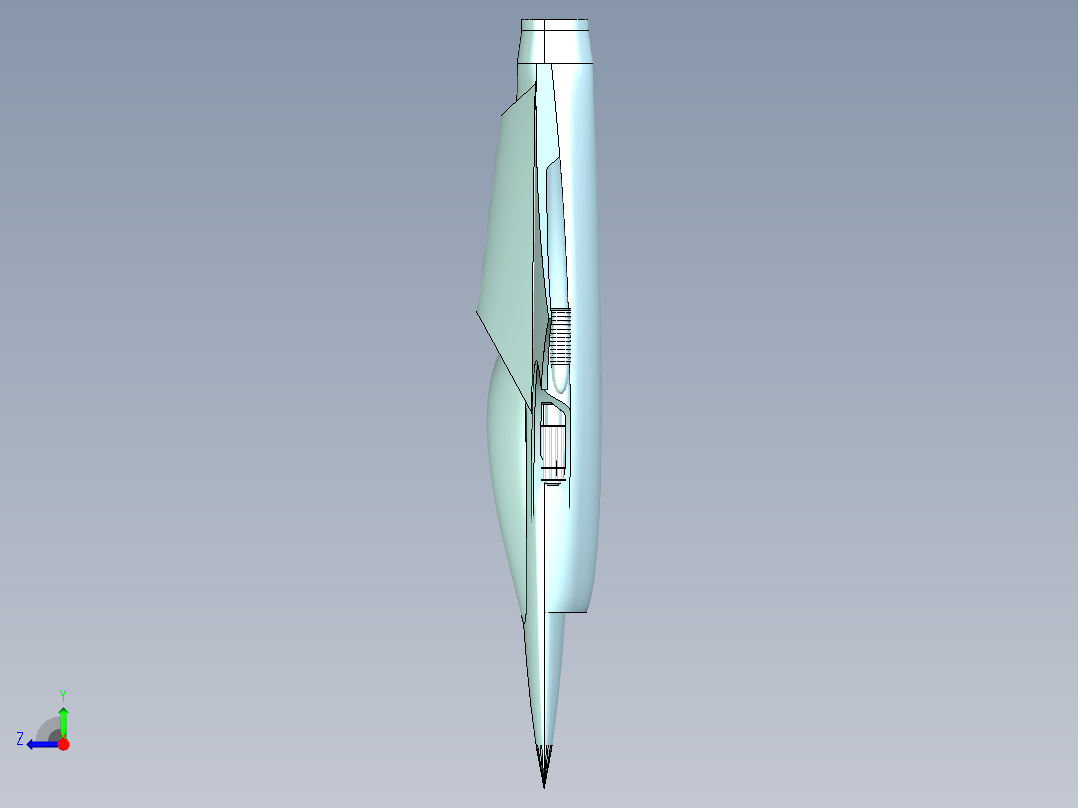 超级英雄喷气机右视图