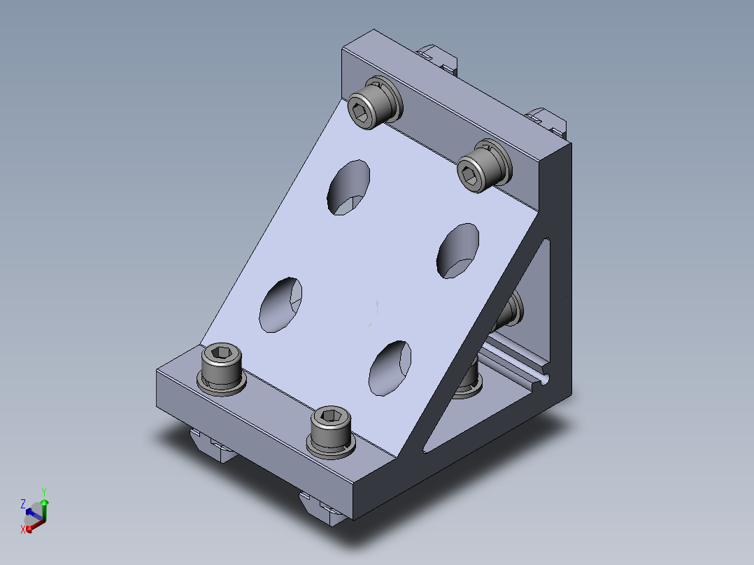 铝型材及其附件3.31.100.50.100.ST正等轴测图