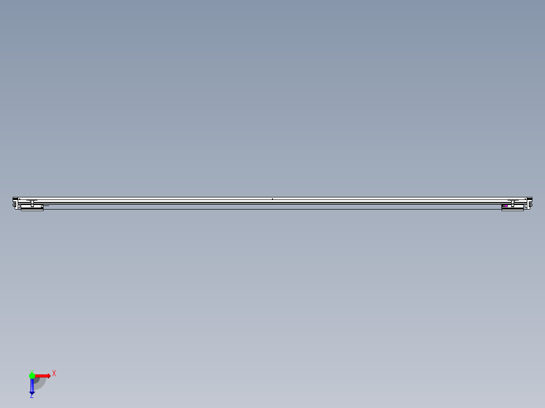 威洛博VL系列直线电机模组-2VL22H2-S3300俯视图