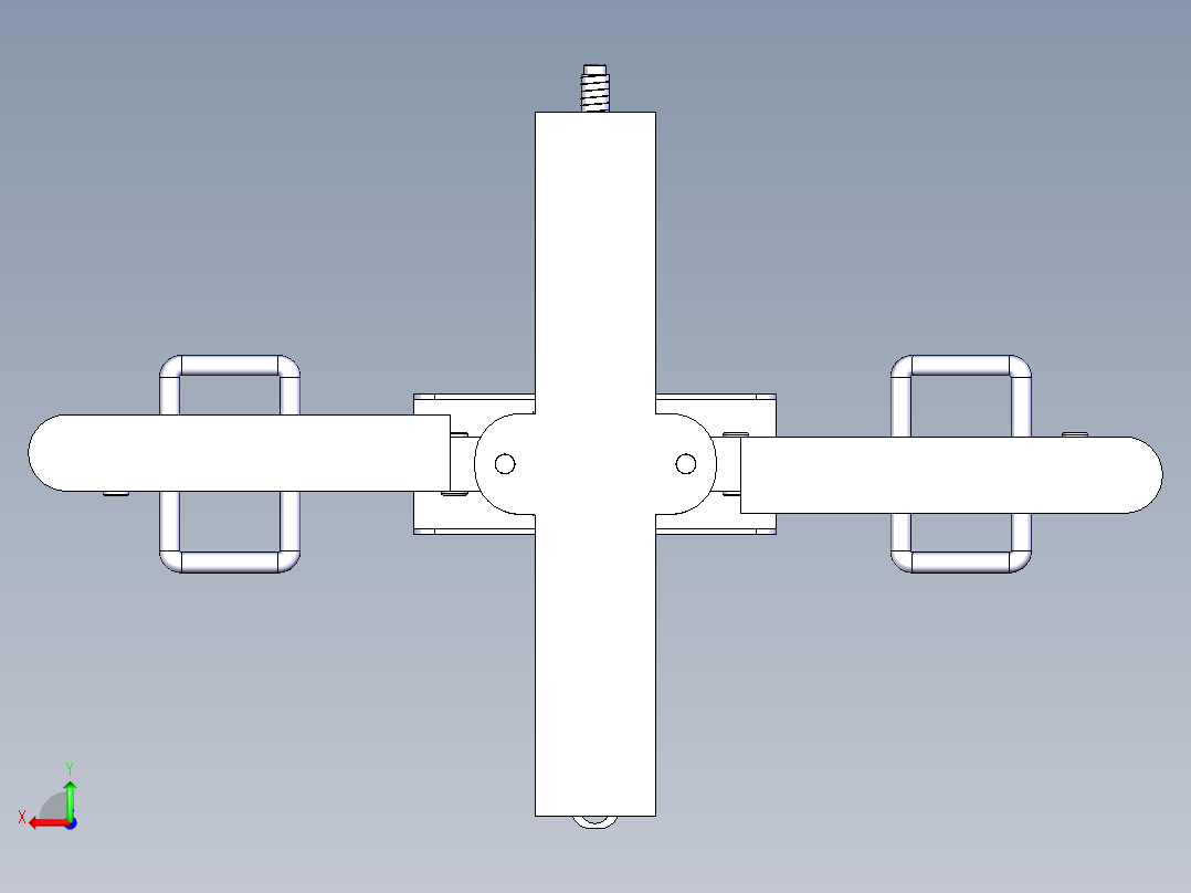 螺旋起重机构后视图