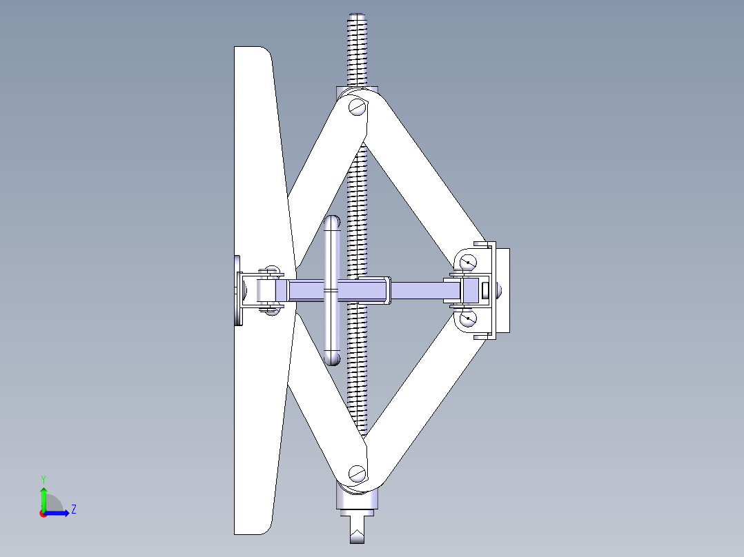 螺旋起重机构左视图