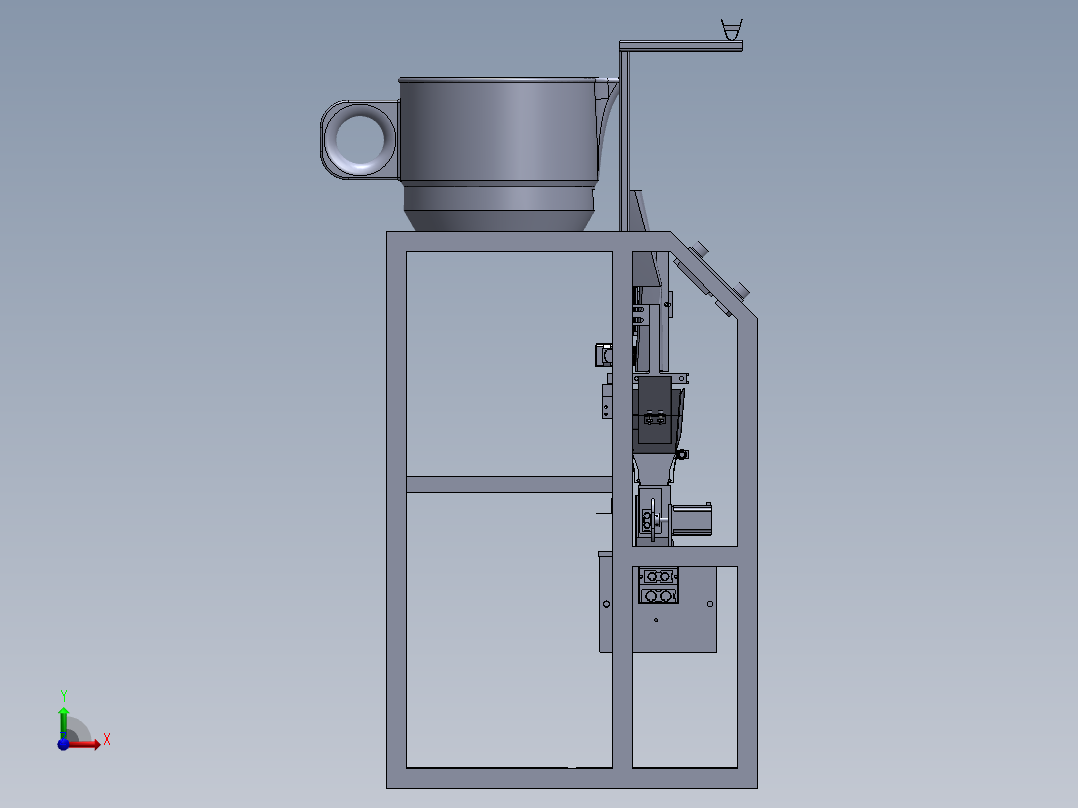 外包装袋热封真空包装机前视图