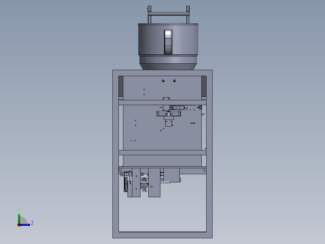 外包装袋热封真空包装机左视图