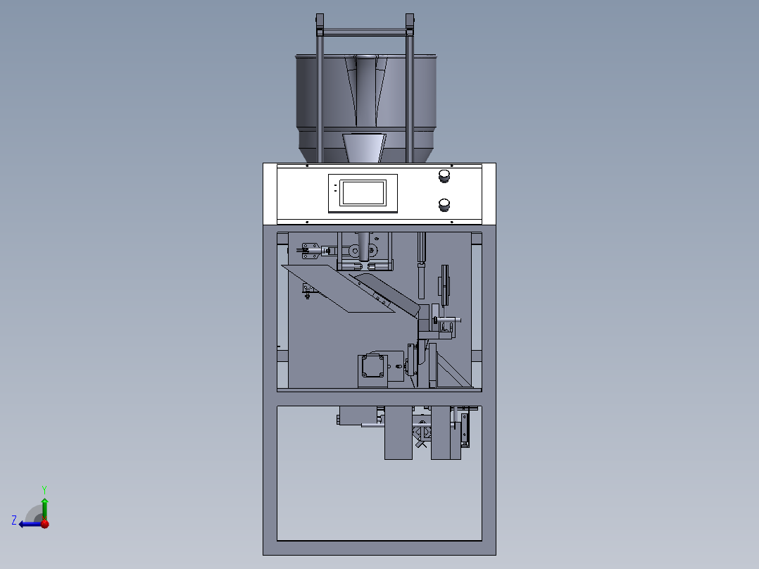 外包装袋热封真空包装机右视图