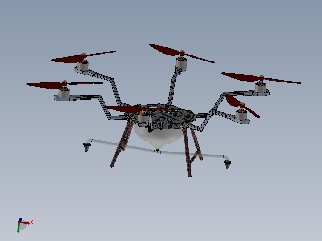 无人驾驶<span style='color: red'>飞机</span>模型三维