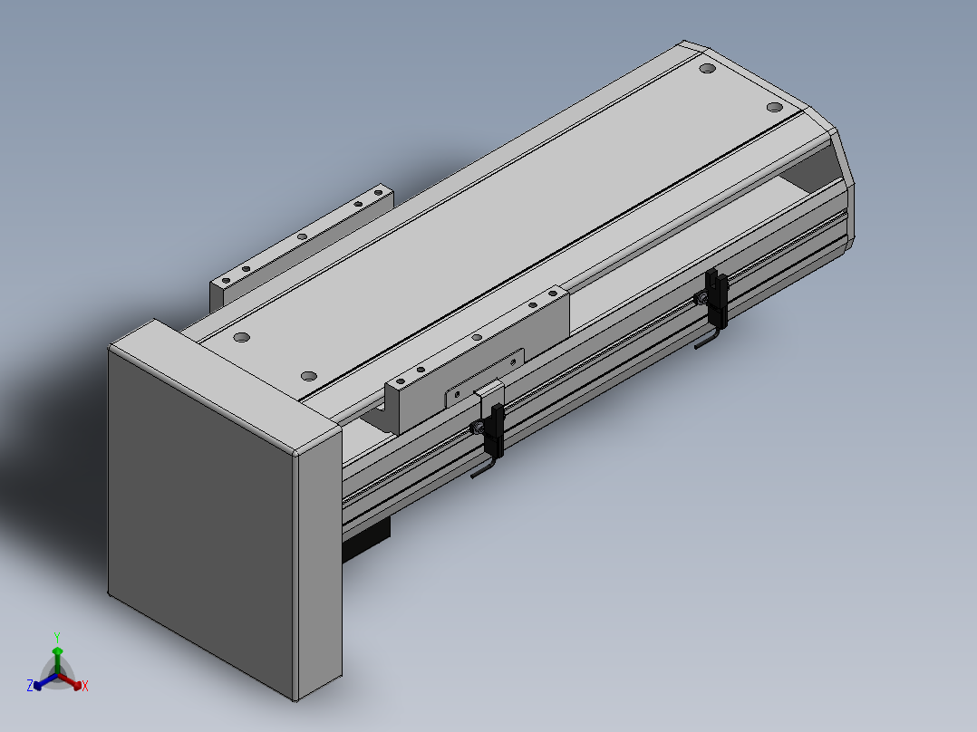 精密模组MY170-T10-200L-BM-P40B-C4-C正等轴测图