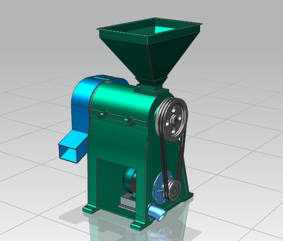 碾米机三维模型UG和SolidWorks