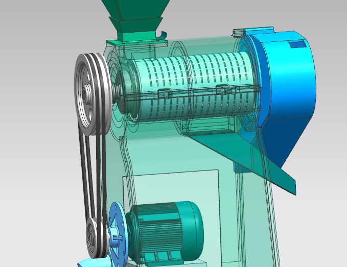 碾米机三维模型UG和SolidWorks