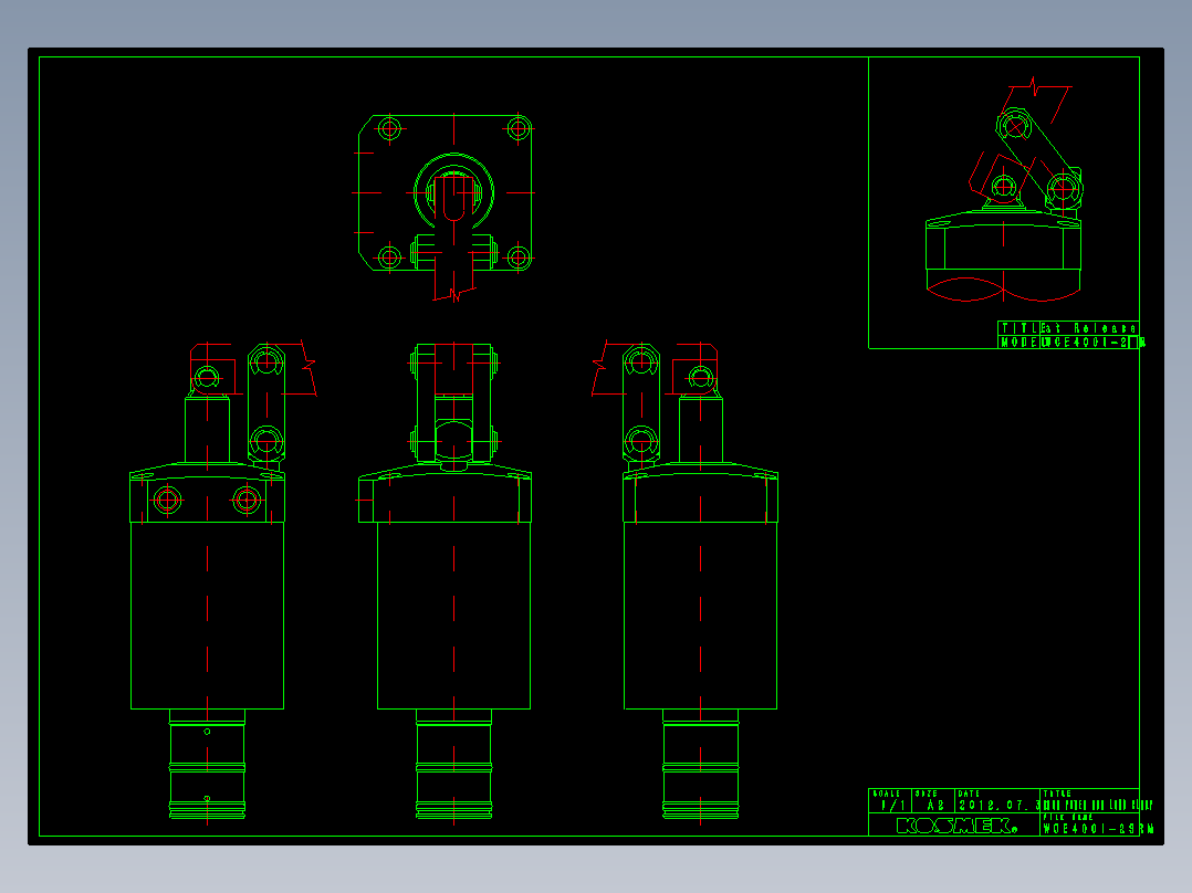 KOSMEKWCE4001-2SRM多系列多零件图纸模型多系列多零件图纸模型