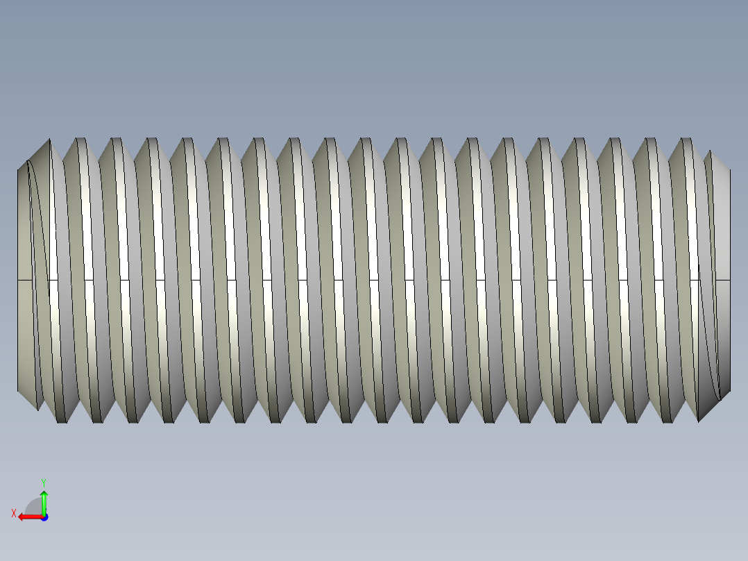 DIN 913-ISO 4026 固定螺钉-M20 L=50.STEP后视图