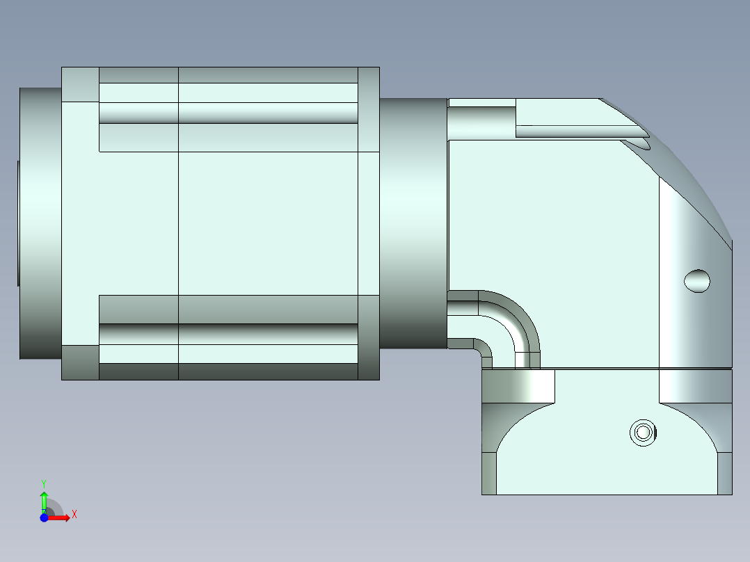 直齿孔ZPLX142-L3 22-110-145-M8.stp前视图