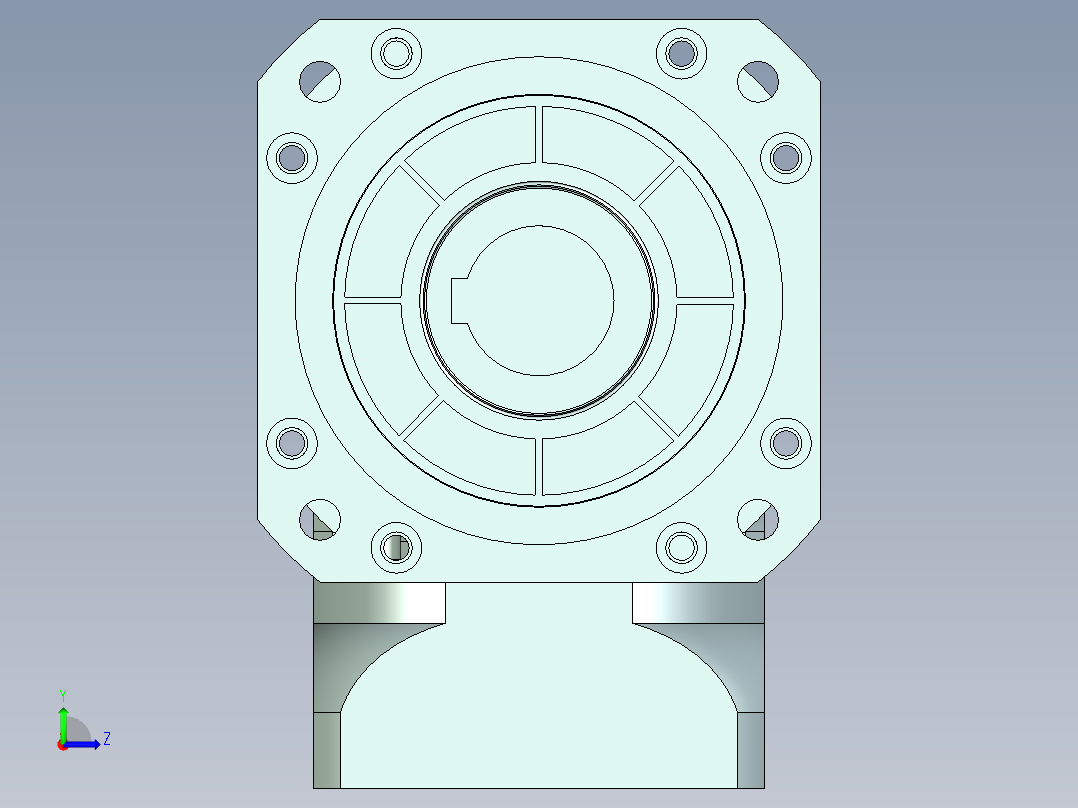 直齿孔ZPLX142-L3 22-110-145-M8.stp左视图