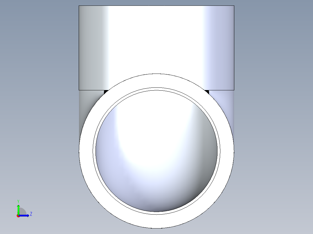 CPVC管件05-Sch80_90Elbow_SxS_9806-025 _2.5in左视图