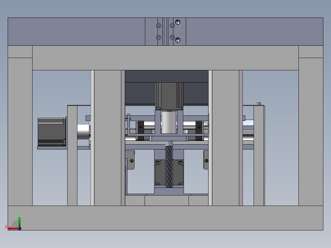 锡膏印刷机后视图
