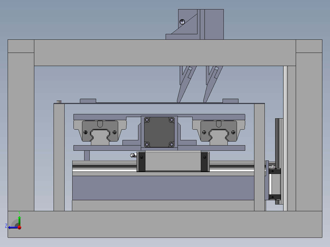 锡膏印刷机右视图